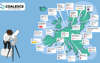Map with the 28 COALESCE Hubs