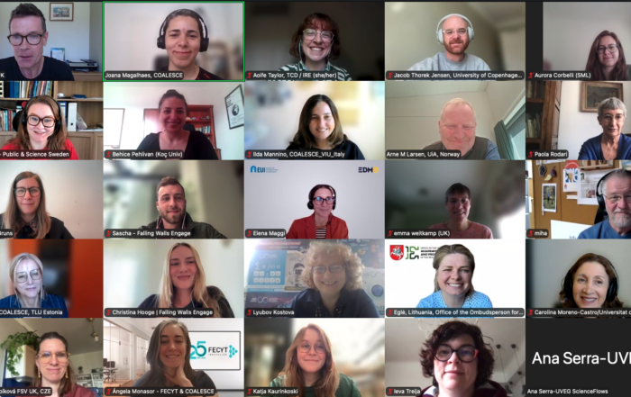 The latest Mutual Learning and Exploitation event (ML&E 6), on 30 April 2026, provided the opportunity for COALESCE Hubs to hear about the work of the European Digital Media Observatory (EDMO) Hubs and Falling Walls Engage Hubs. The meeting was held online.